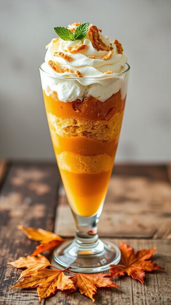 tropical pumpkin coconut parfait