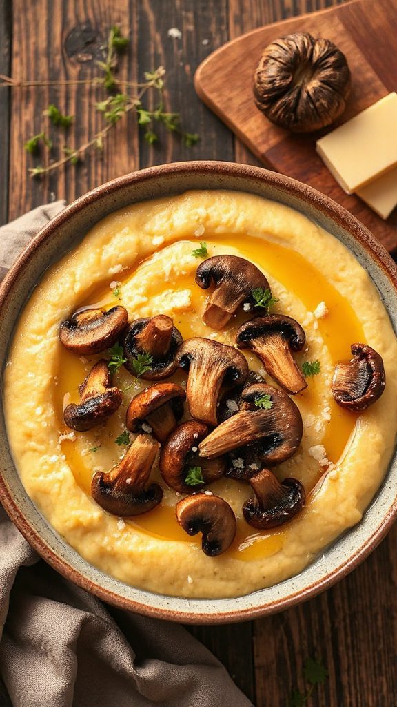 truffle infused creamy polenta