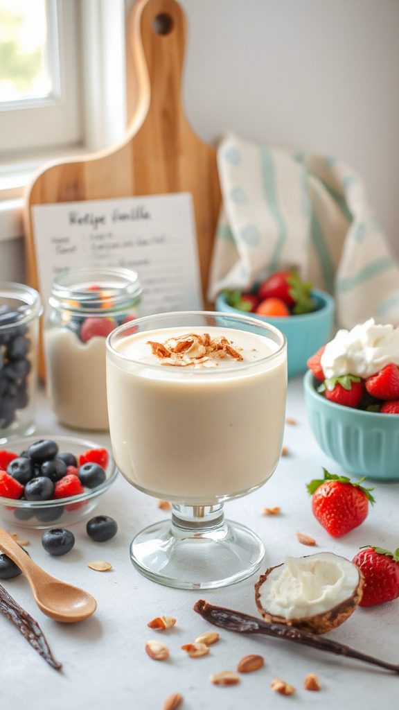 vanilla almond milk pudding