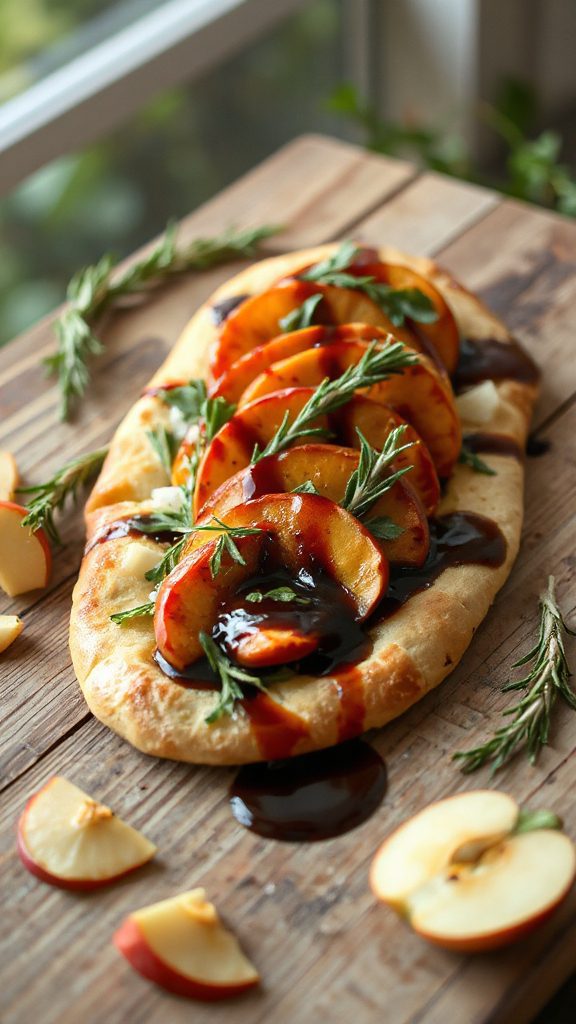 vegan apple fennel flatbread