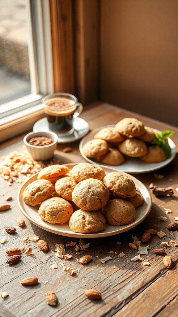 vegan coffee infused cookies