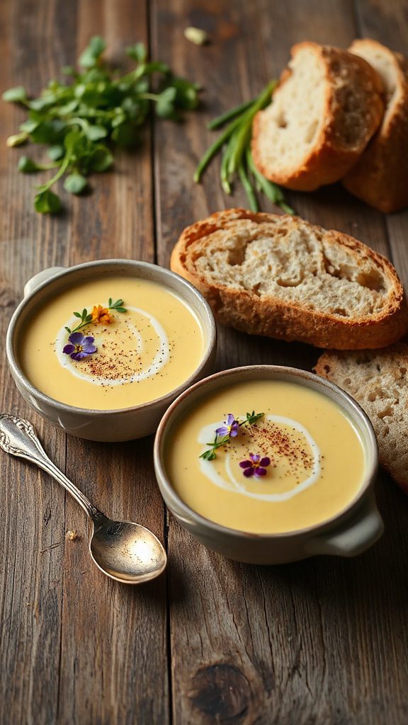 vegan creamy cauliflower soup