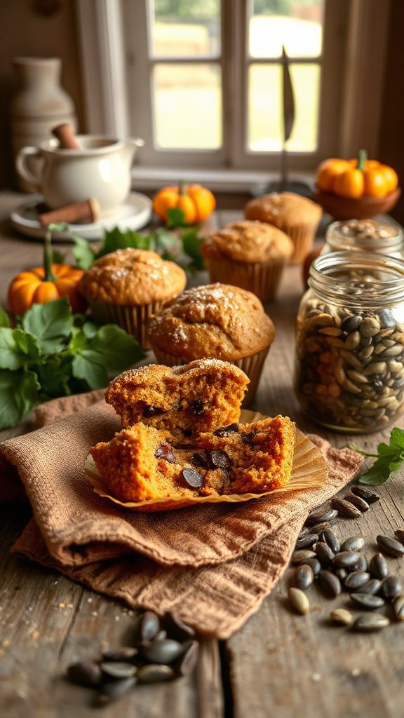 vegan gluten free pumpkin muffins