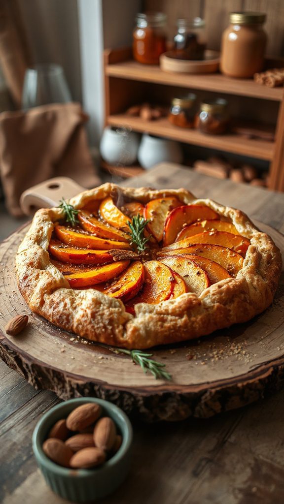 vegan pumpkin apple galette