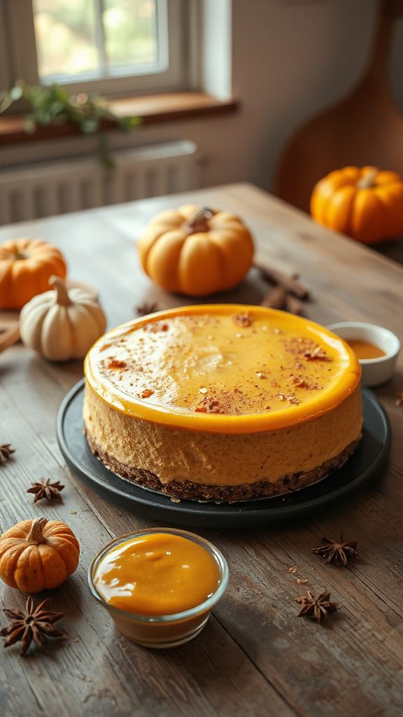 vegan pumpkin cheesecake delight