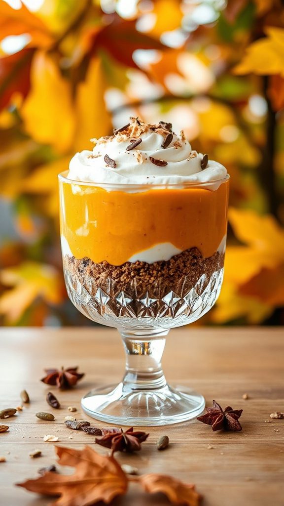 vegan pumpkin coconut parfait