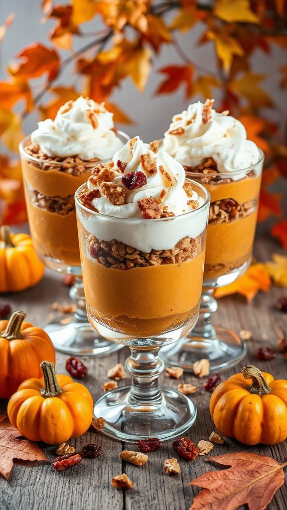 vegan pumpkin coconut parfait