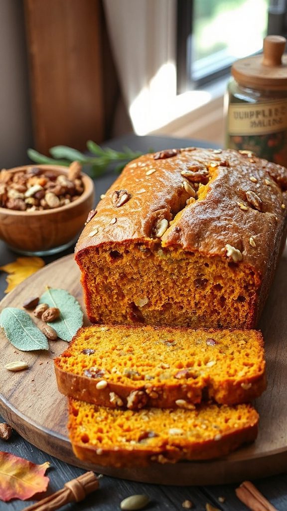 vegan pumpkin spice bread