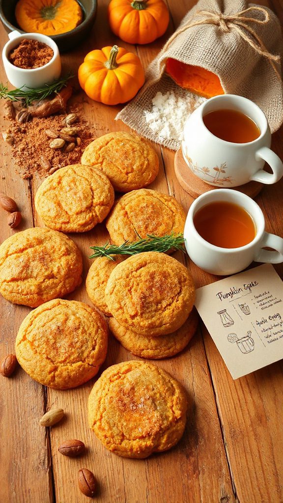 vegan pumpkin spice cookies