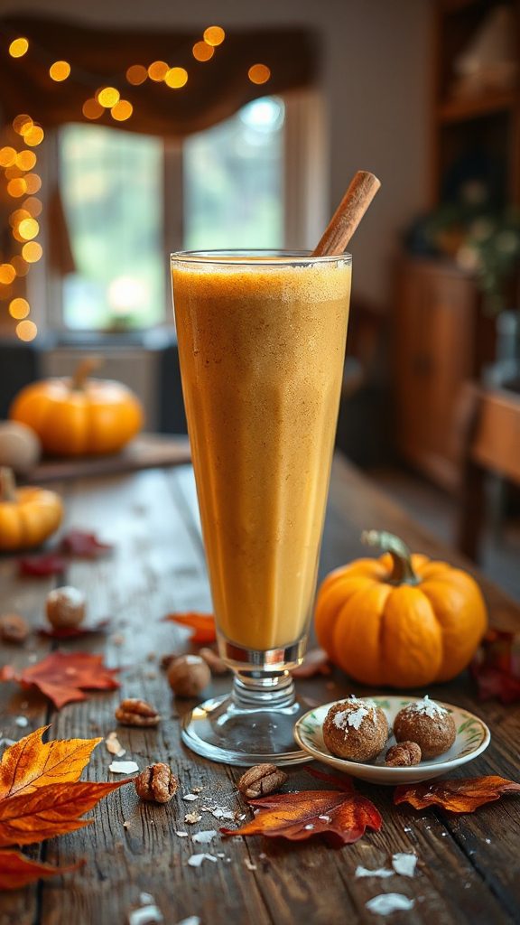 vegan pumpkin spice smoothie