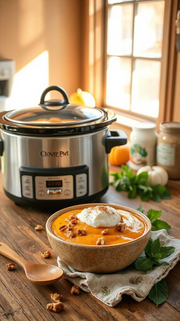 vegan pumpkin yogurt dessert