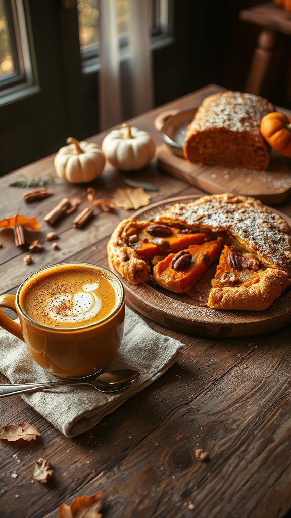 vegan spiced pumpkin latte