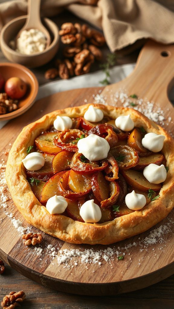 vegan tart with cashew cream