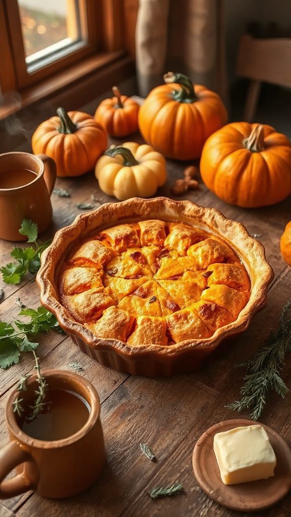 vegetarian pumpkin tamale pie