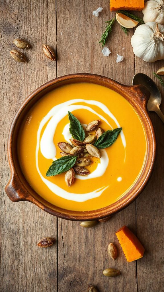 velvety roasted butternut squash soup