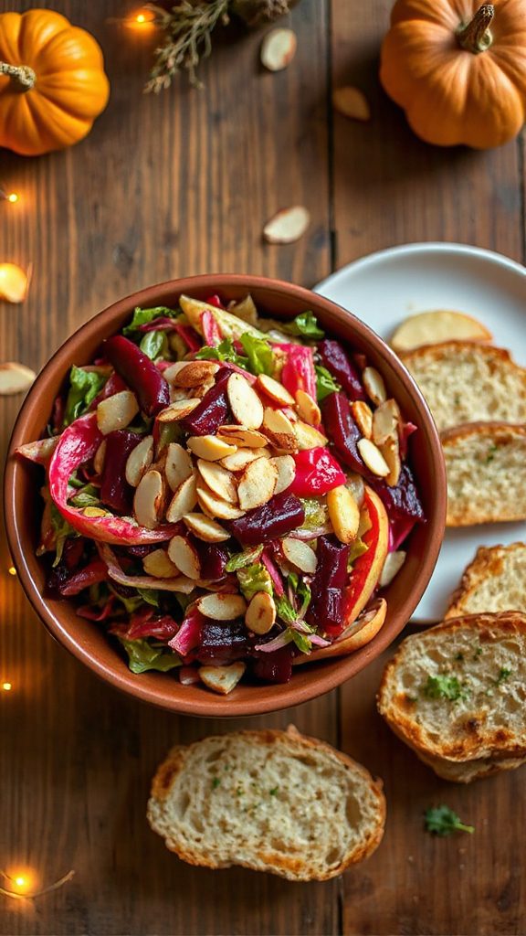vibrant apple beetroot slaw
