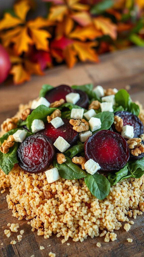 vibrant autumn quinoa salad