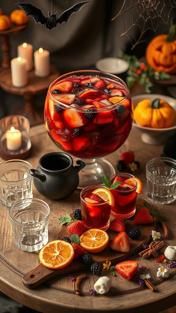 vibrant halloween berry punch