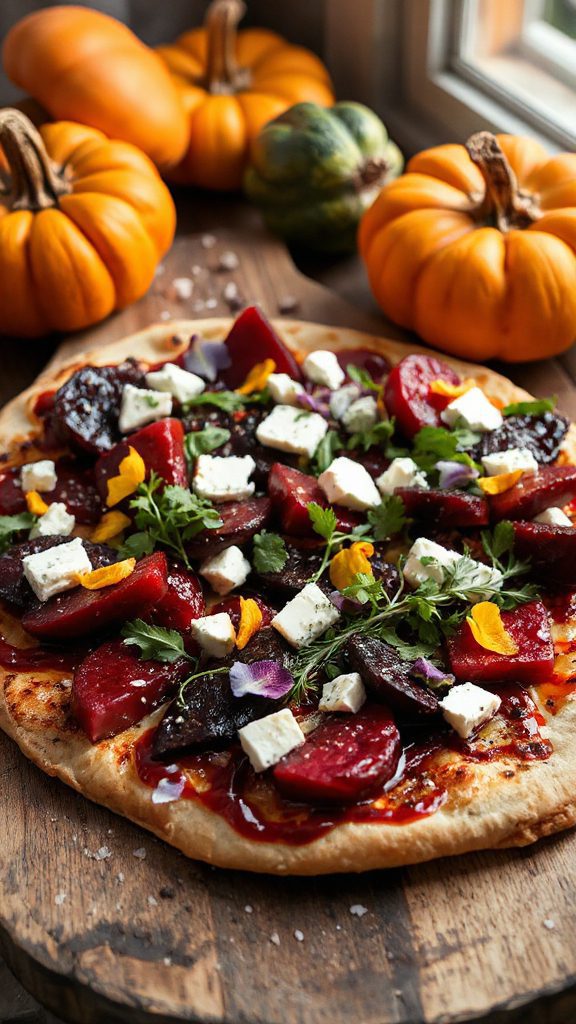 vibrant halloween flatbread sensation