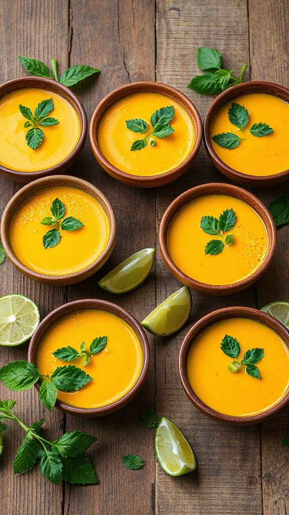 vibrant pumpkin coconut soup
