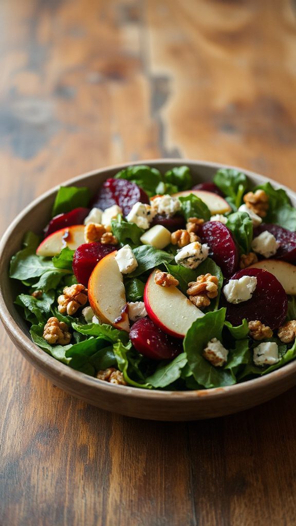 vibrant roasted beet salad
