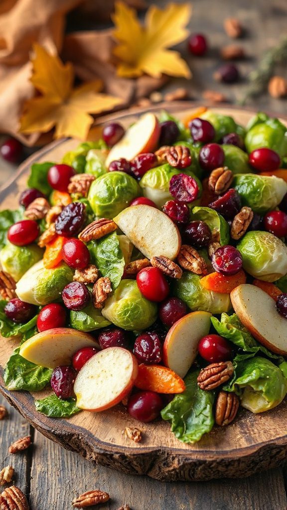 vibrant vegan brussels sprouts salad