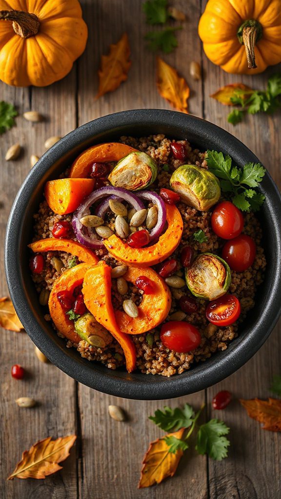 vibrant vegetable quinoa bowl