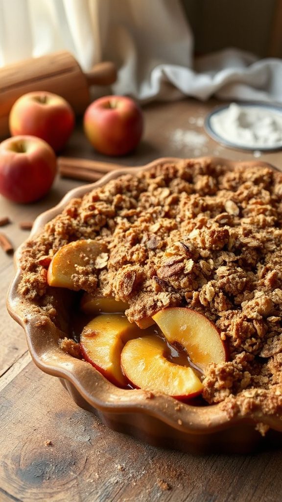 warm apple dessert delight