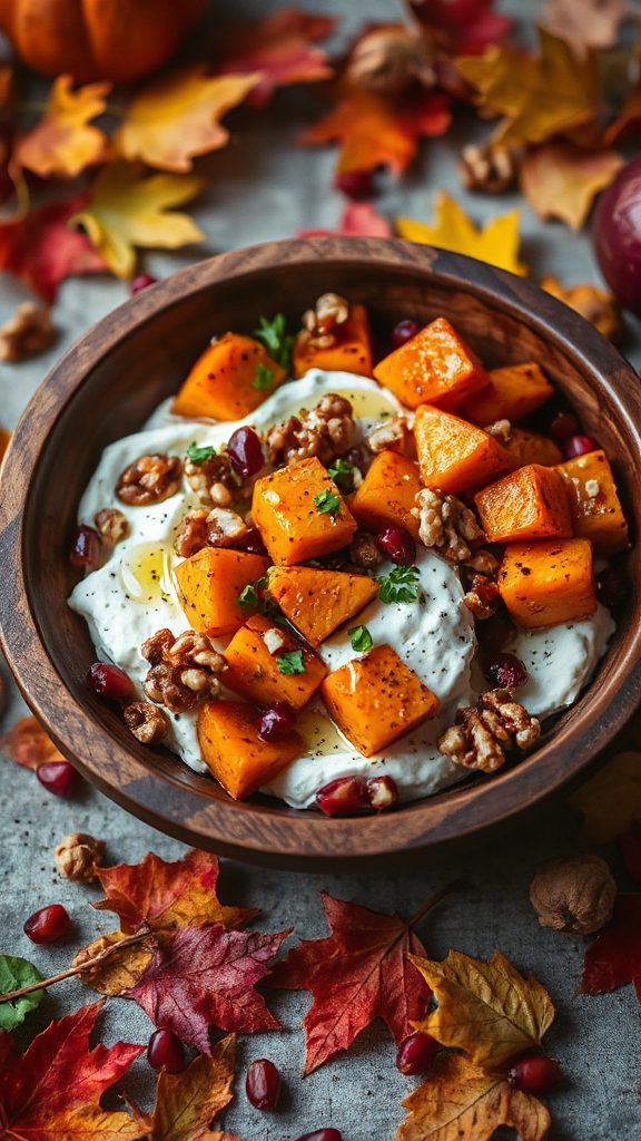 warm autumn vegetable salad