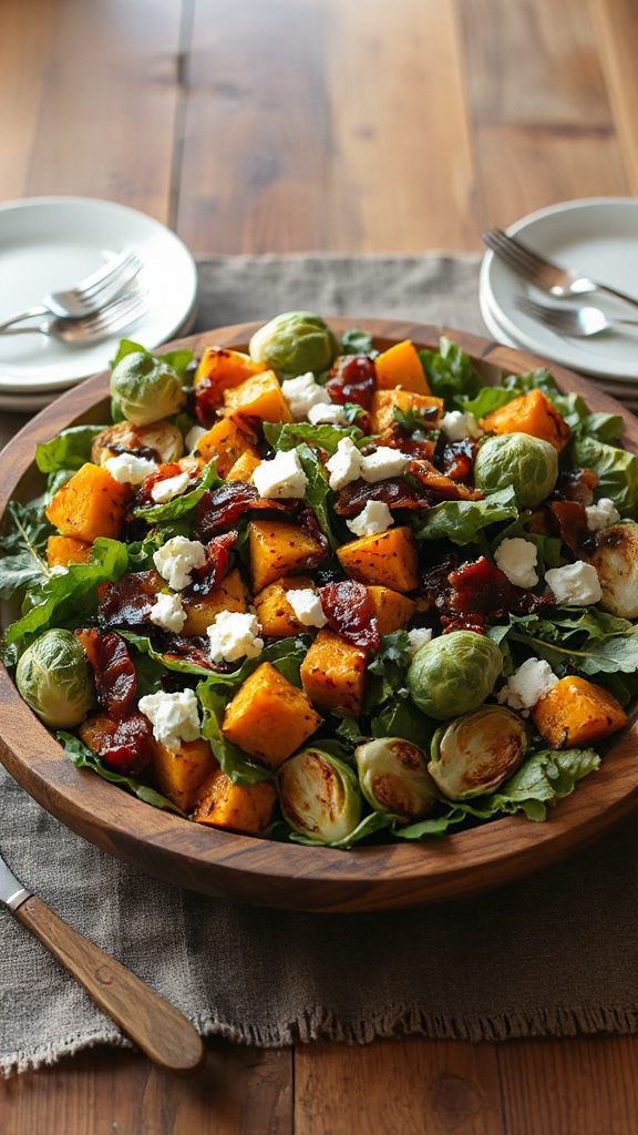 warm brussels sprout salad delight