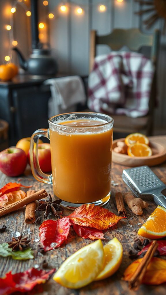 warm spiced apple cider