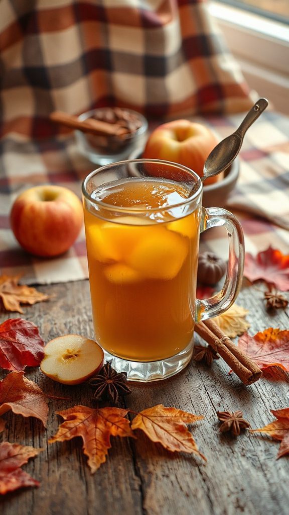 warm spiced apple cider