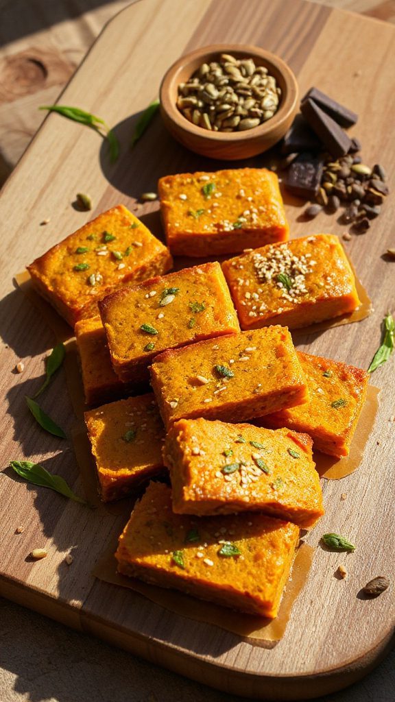 wasabi pumpkin protein bars