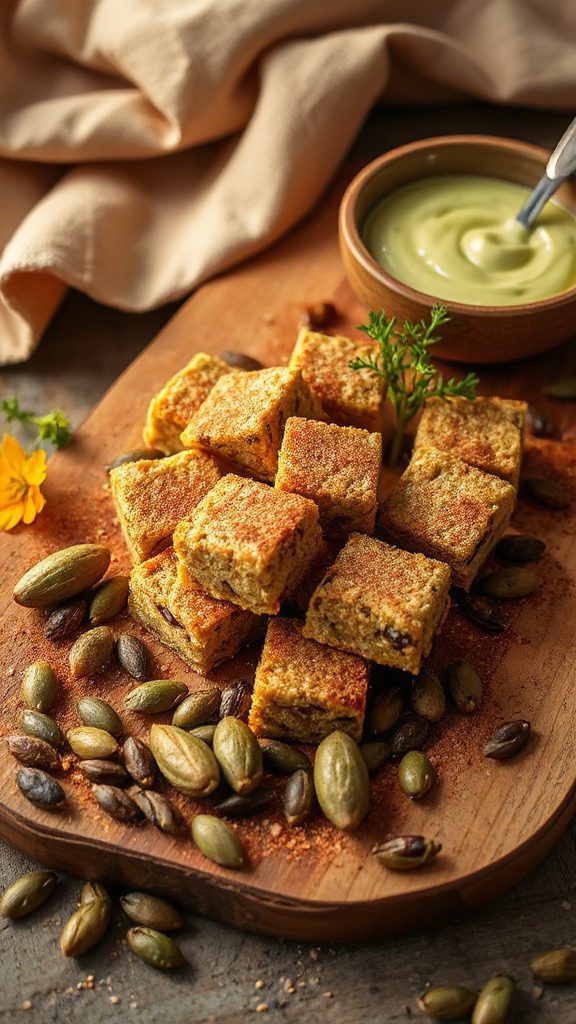 wasabi pumpkin seed snack