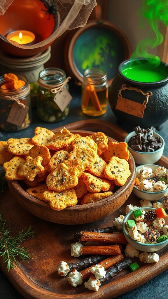 whimsical halloween cracker treats