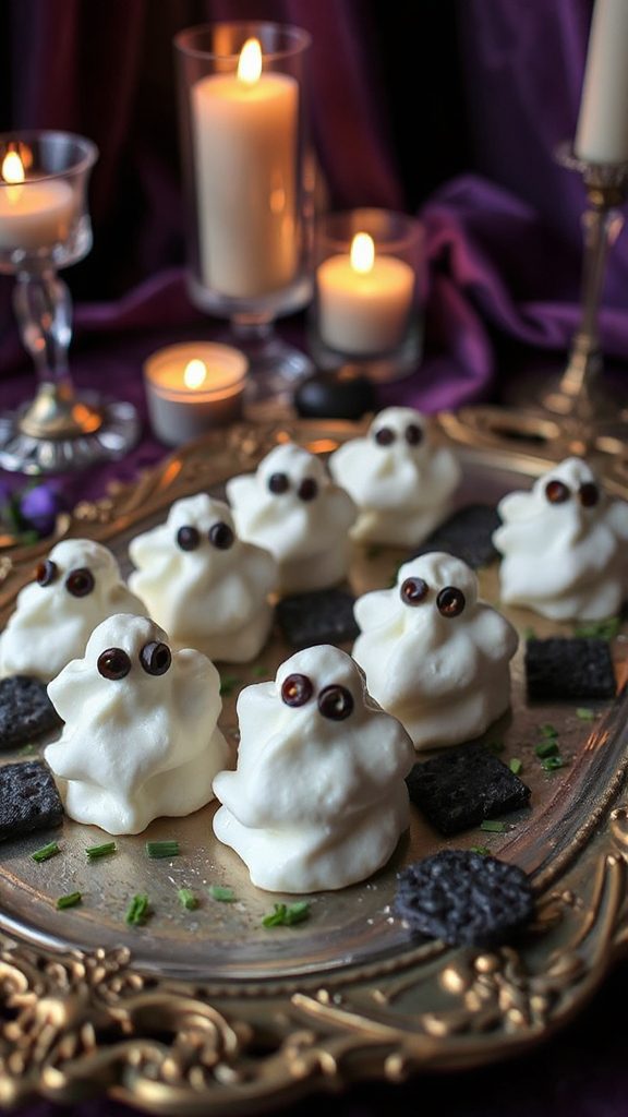 whimsical halloween goat cheese
