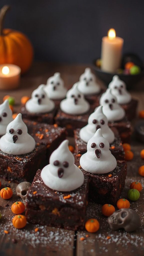 whimsical halloween meringue toppings