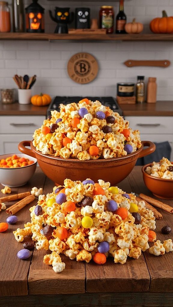 whimsical halloween popcorn treat