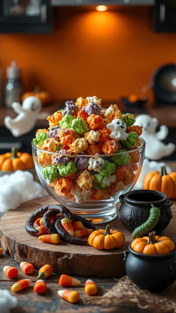 whimsical halloween snack mix