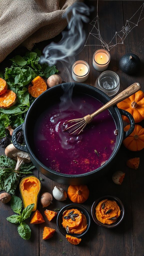 whimsical halloween vegetable soup