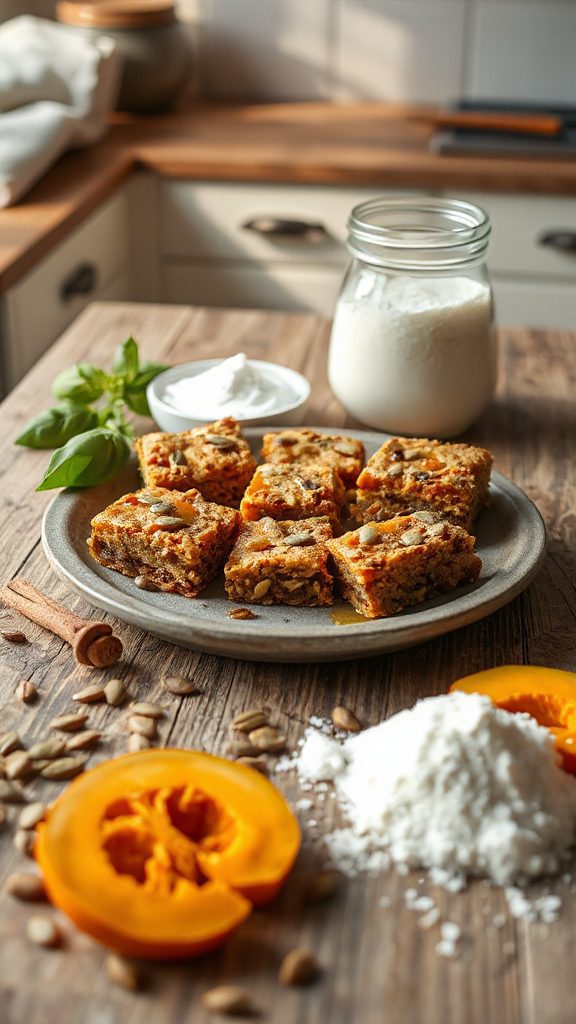 wholesome gluten free pumpkin bars