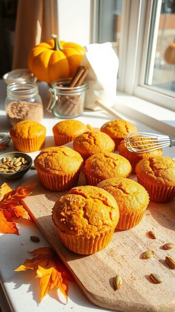 wholesome vegan pumpkin muffins