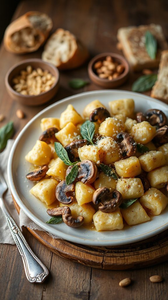 wild mushroom gnocchi bake