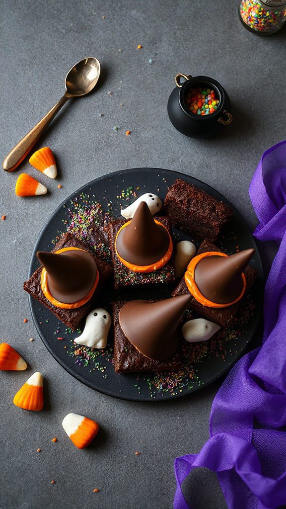 witch hat brownies recipe