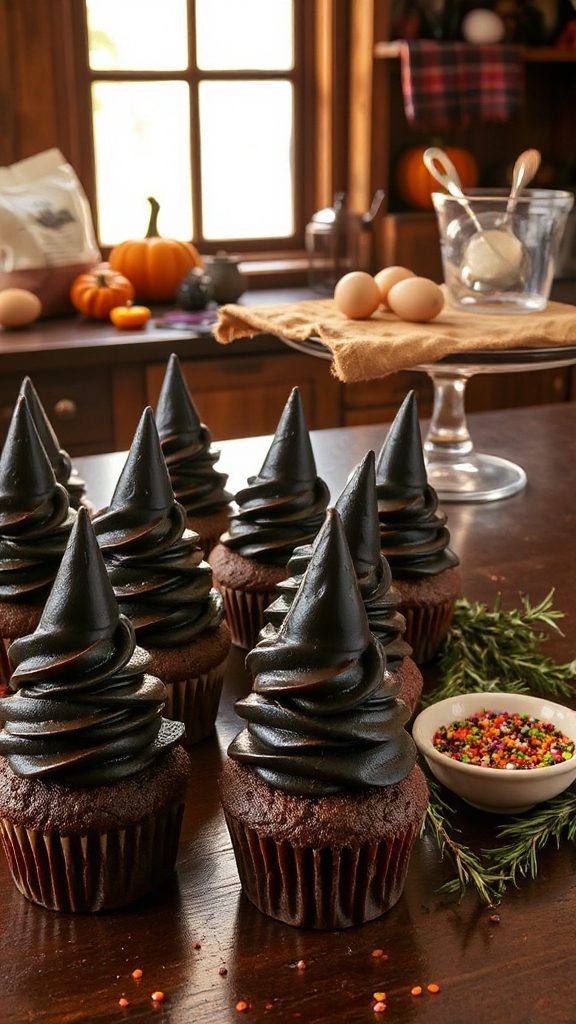 witch hat cupcakes recipe