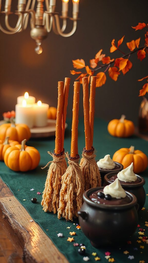 witch s broomstick halloween snack