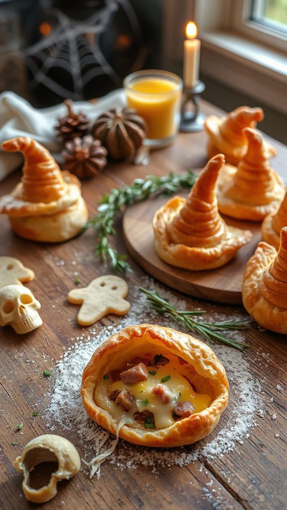 witches hat cheese puffs