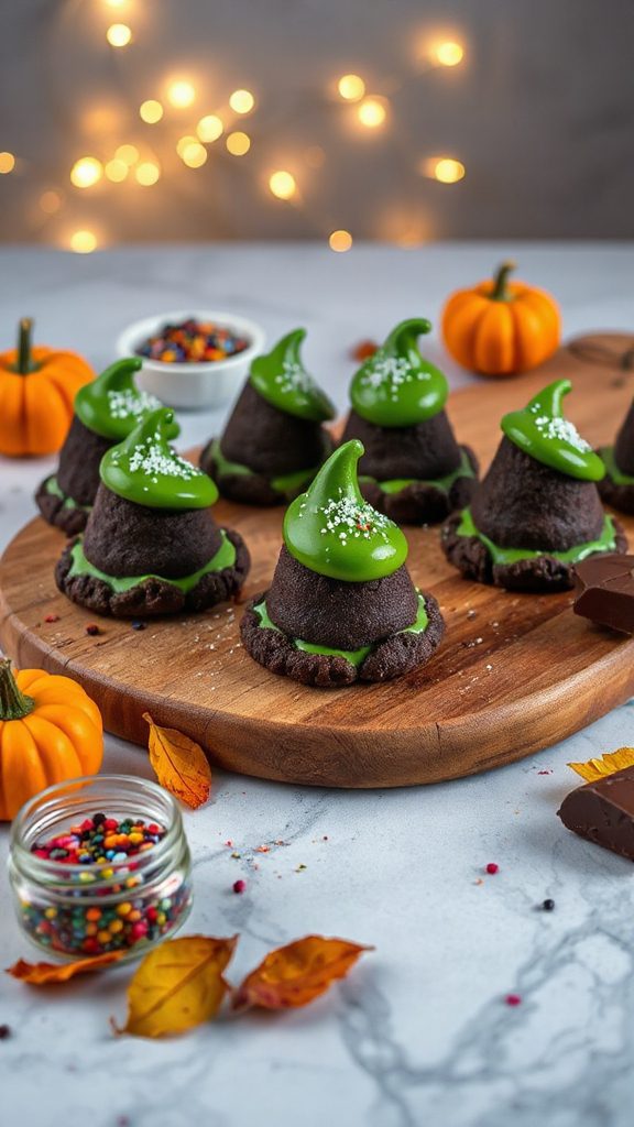 witches hat halloween cookies