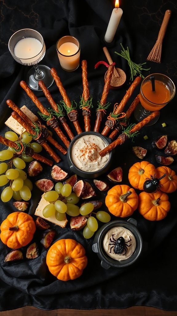 witchy cheese pretzel treats