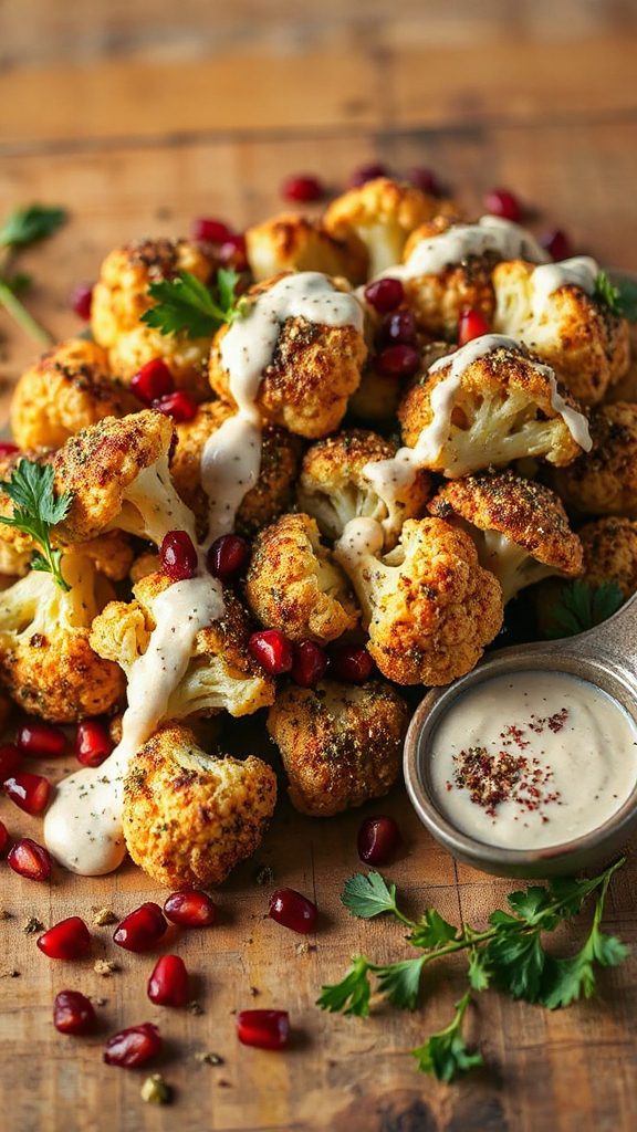 za atar cauliflower with dressing